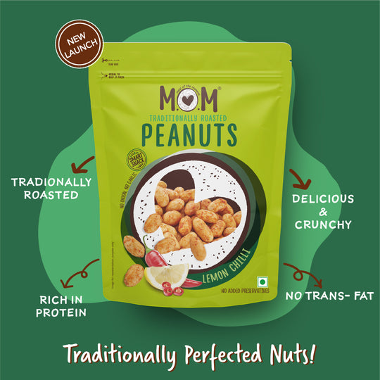 MOM - Meal of the Moment, Roasted Lemon Chilli Peanuts - 140g