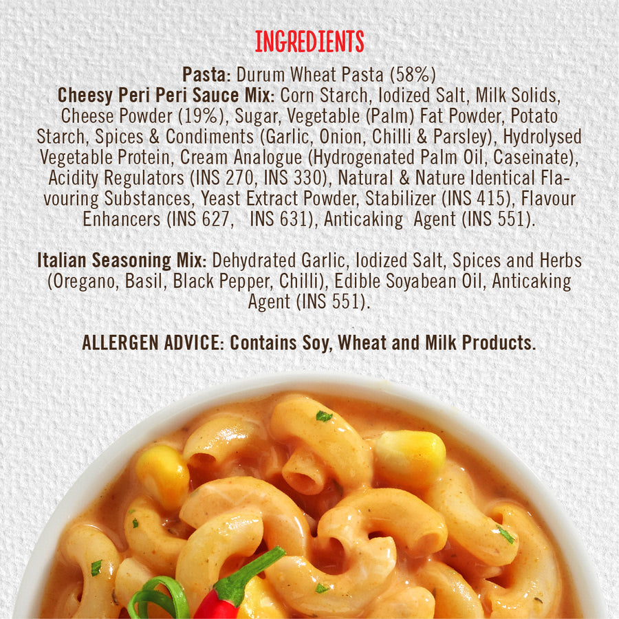 Cheesy Peri Peri Pasta