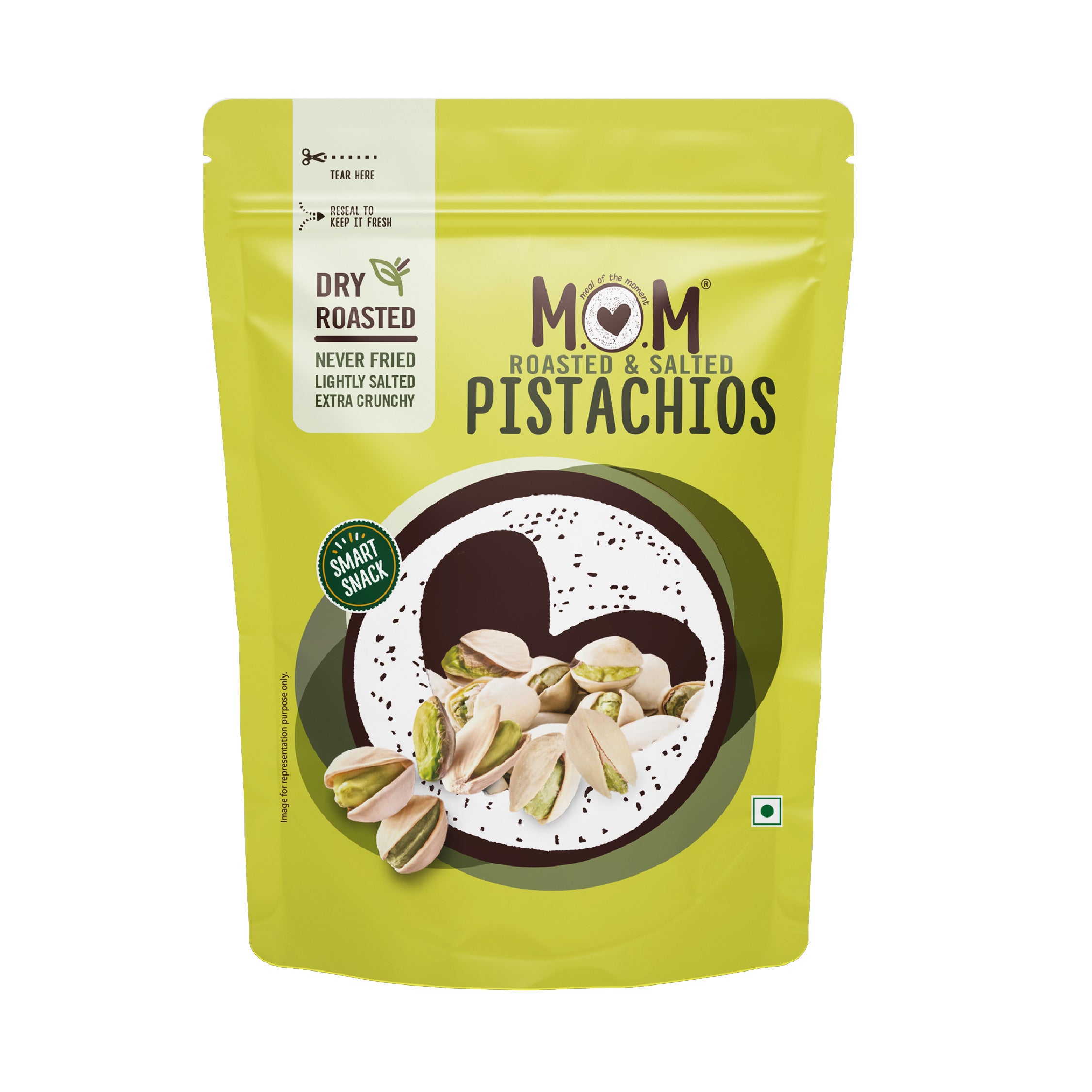 Roasted & Salted Pistachios, 35gm Rich source of fiber High in Pro