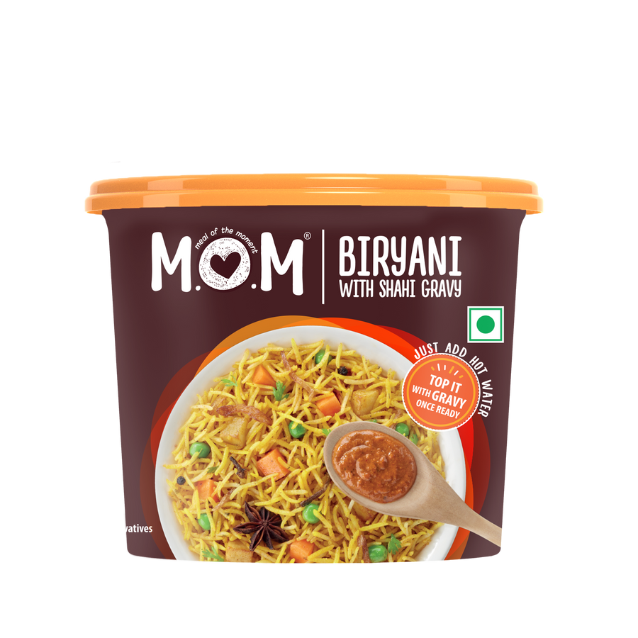 Veg Biryani with Shahi Gravy, 140g - Ready to Eat | Instant Food | No Added Preservatives