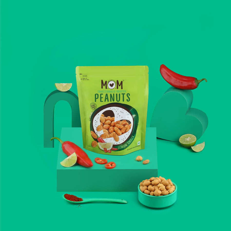 MOM - Meal of the Moment, Roasted Lemon Chilli Peanuts - 140g