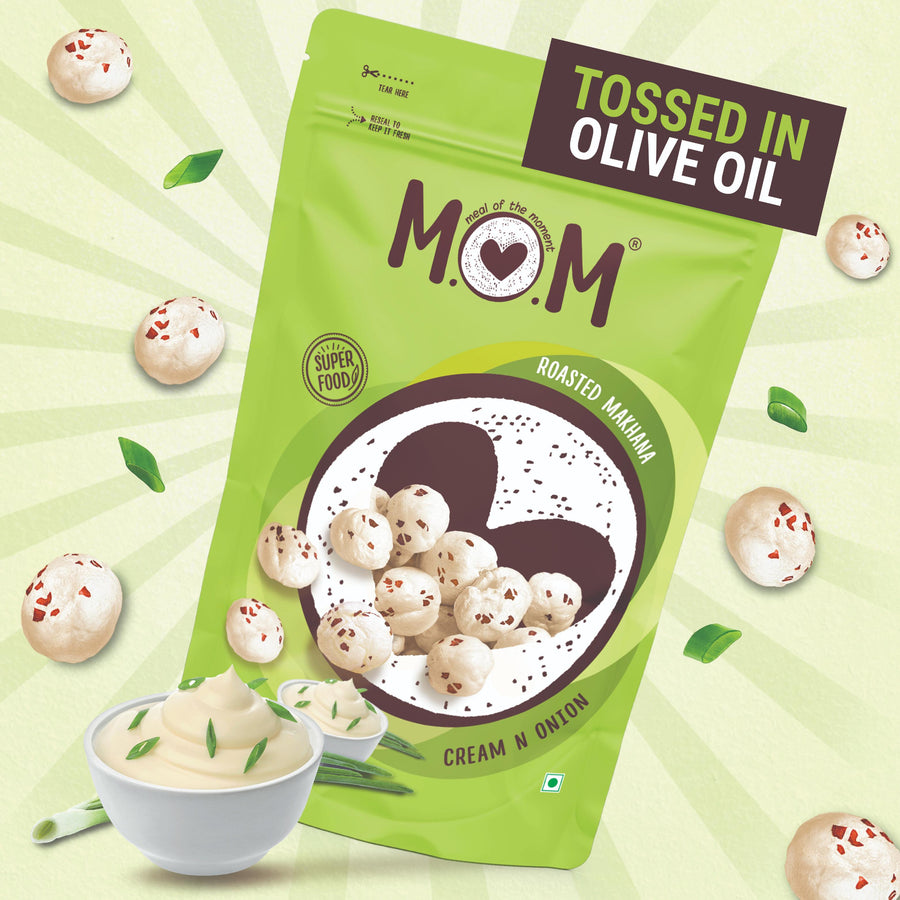 Roasted Makhana - Cream and Onion