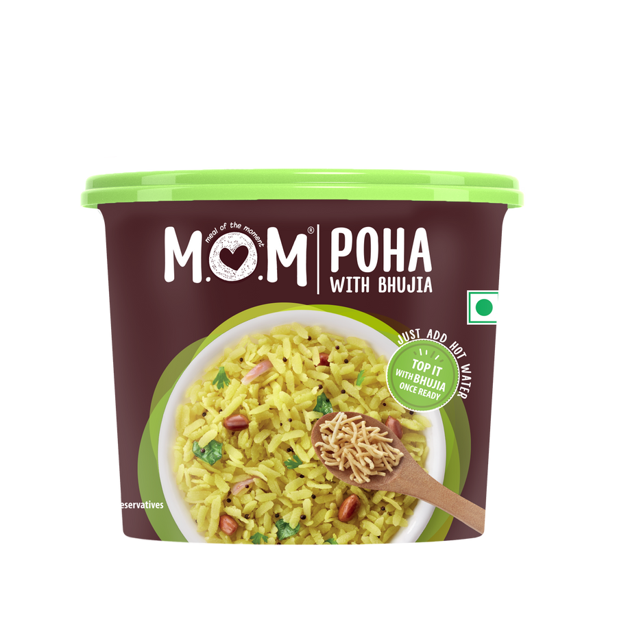 Poha with Bhujia, 80g - Ready to Eat | Instant Food | No Added Preservatives