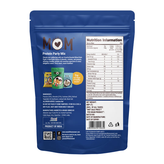 Protein Party Mix, 95g - Rich source of fiber | High in Protein | Smart Snack