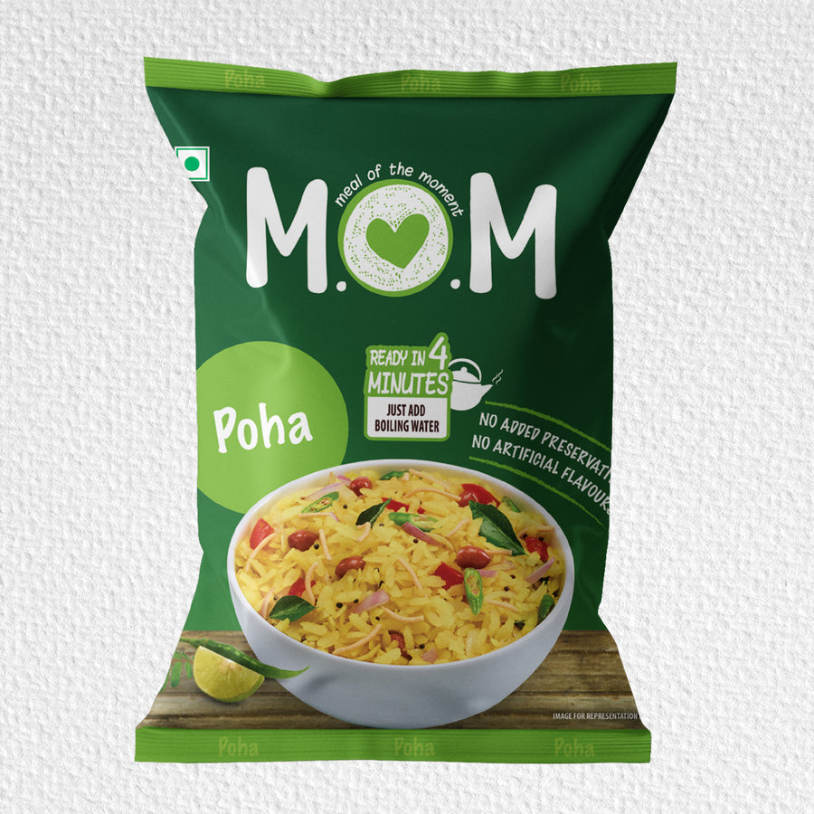 Poha Pouch, 80g (Pack of 2) - Ready to Eat | Instant Food | No Added Preservatives