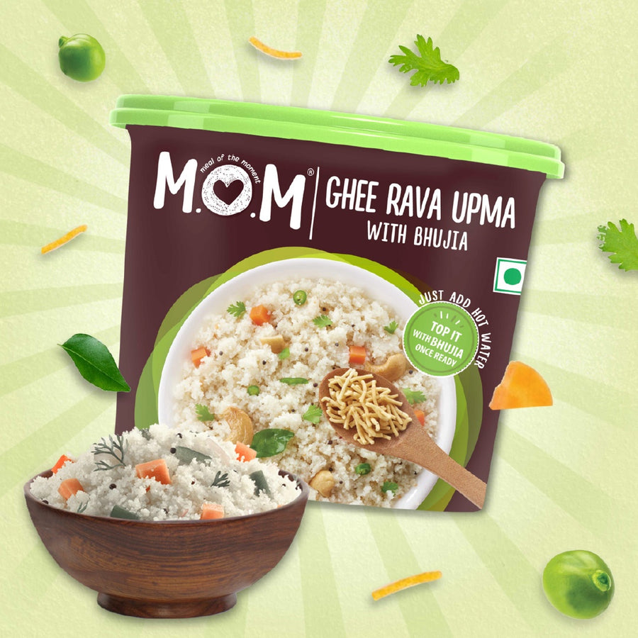Ghee Rava Upma with Bhujia