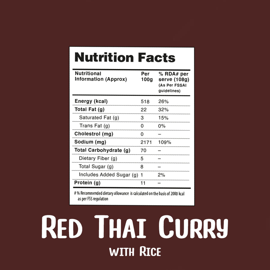 Red Thai Curry Rice - MOM Meal of the Moment